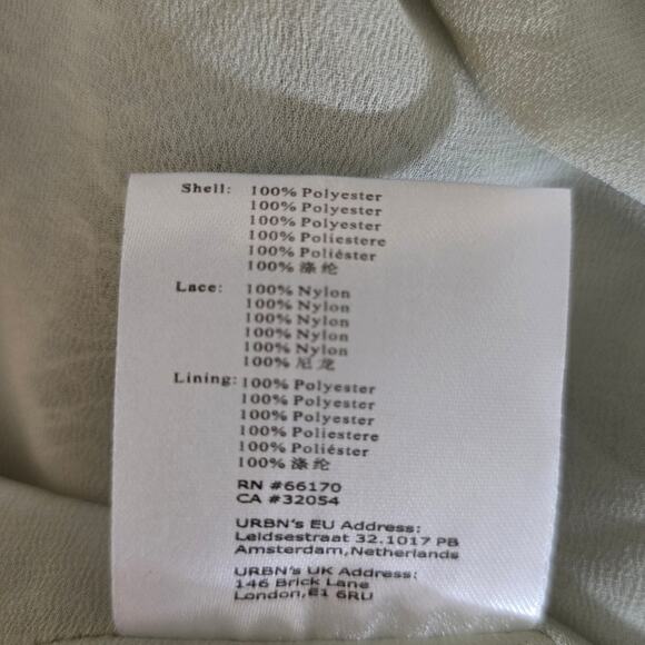 V. Chapman Sage Tapestry Carmella Long Sleeve Corset Chiffon Maxi Dress - Picture 14 of 15